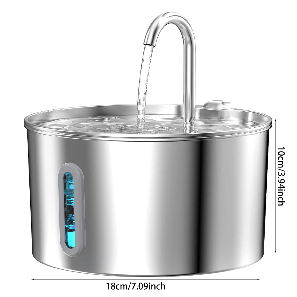 Stainless Steel Pet Water Fountain