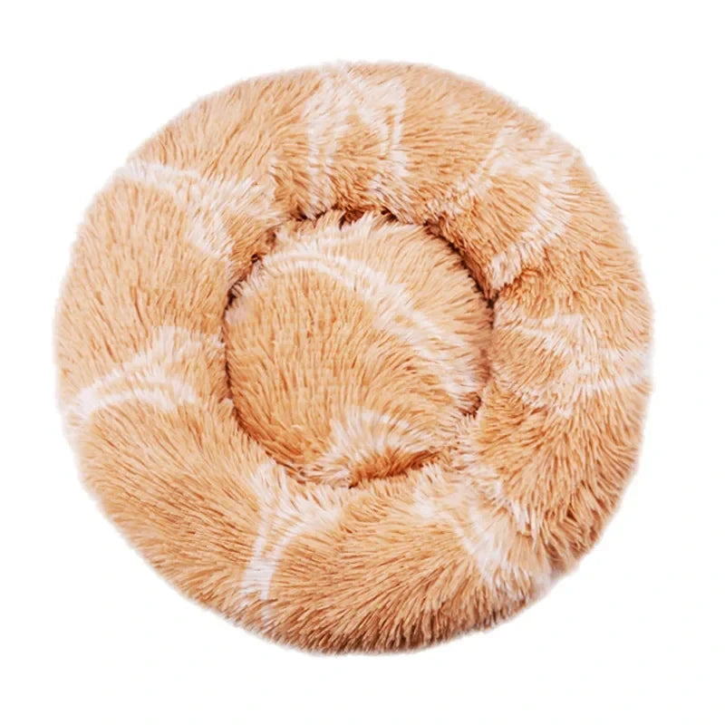 Plush Round Pet Bed
