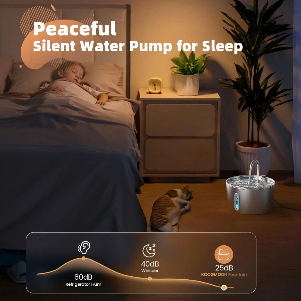 Stainless Steel Pet Water Fountain