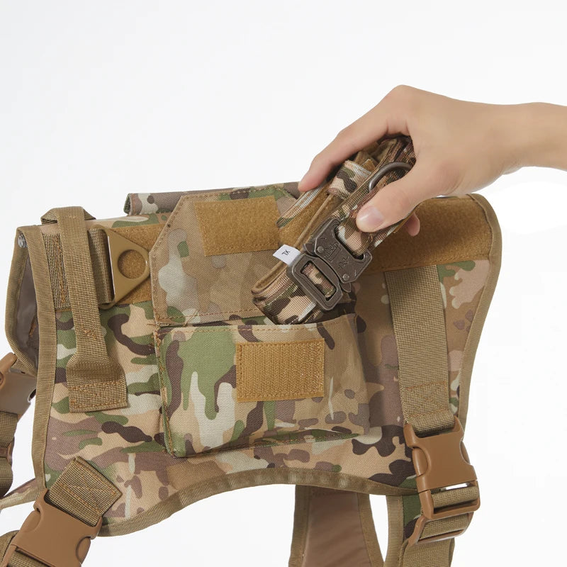 Reflective Large Dog Leash Elastic Double Pet Use Medium Cat Harness Tightness Small Cat Harness Set Tactical Vest Accessories