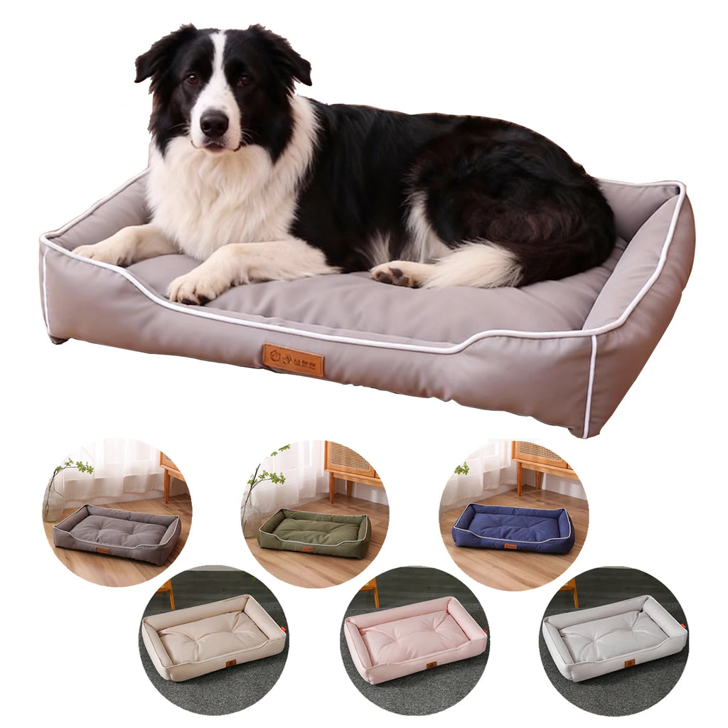 Waterproof Large Dog Bed Mat Soft Thickened Small Dog Sofa Cushion Filling Cat Bed Bite-resistant Dog Kennel Accessories