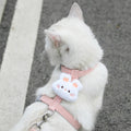 Adjustable Cute Flower Cat Harness for Small Dog Leash Breathable Puppy Harness and Leash Sets Pet Traction Accessories
