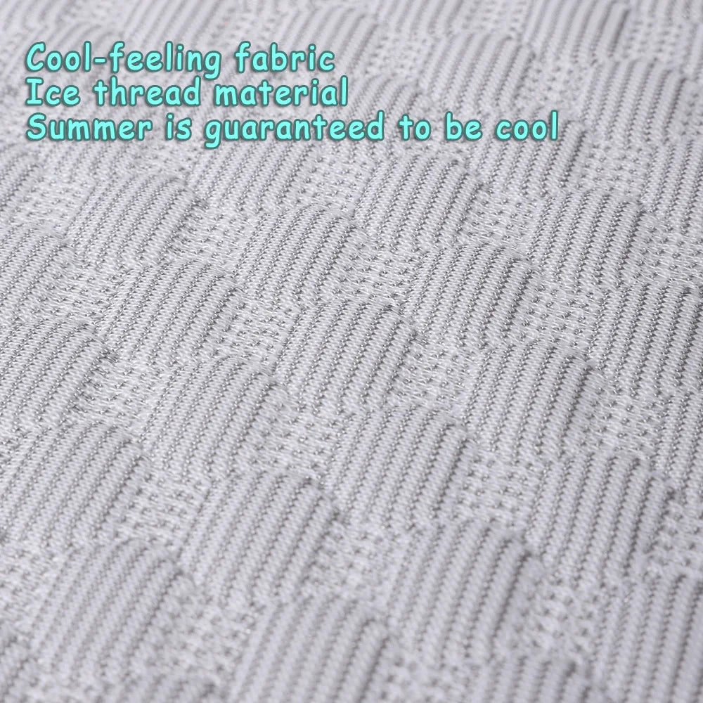 Sleeping Soft Ice Silk Small Cat Mat Comfortable Summer Cooling Cushion Washable Medium Dog Bed Pet Nest Accessories with Pillow