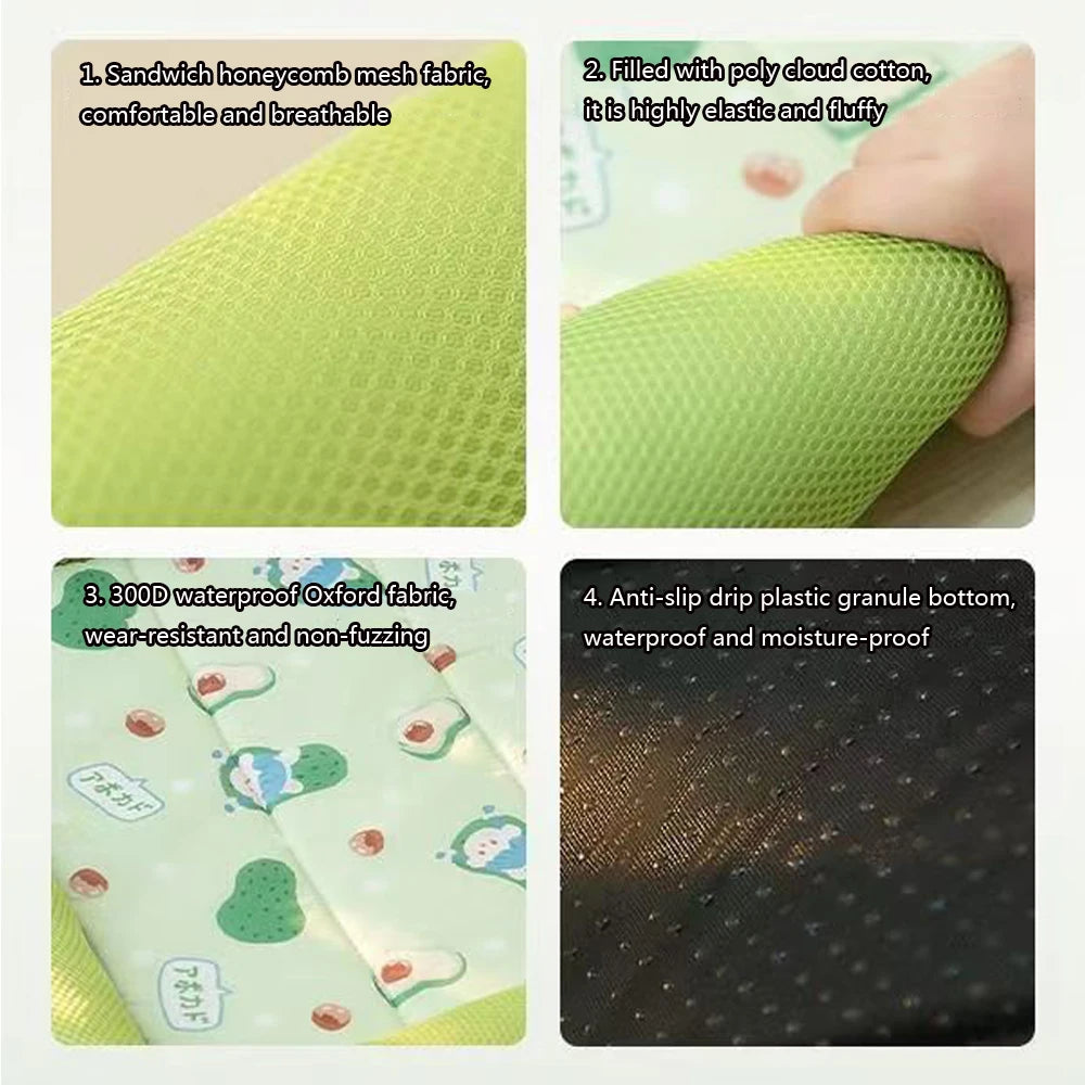Cooling Puppy Bed Summer Dog Supplies Mat Accessory for Small Breeds Dogs Medium Pet Large Beds Sofa Blanket Baskets Fluffy Cats